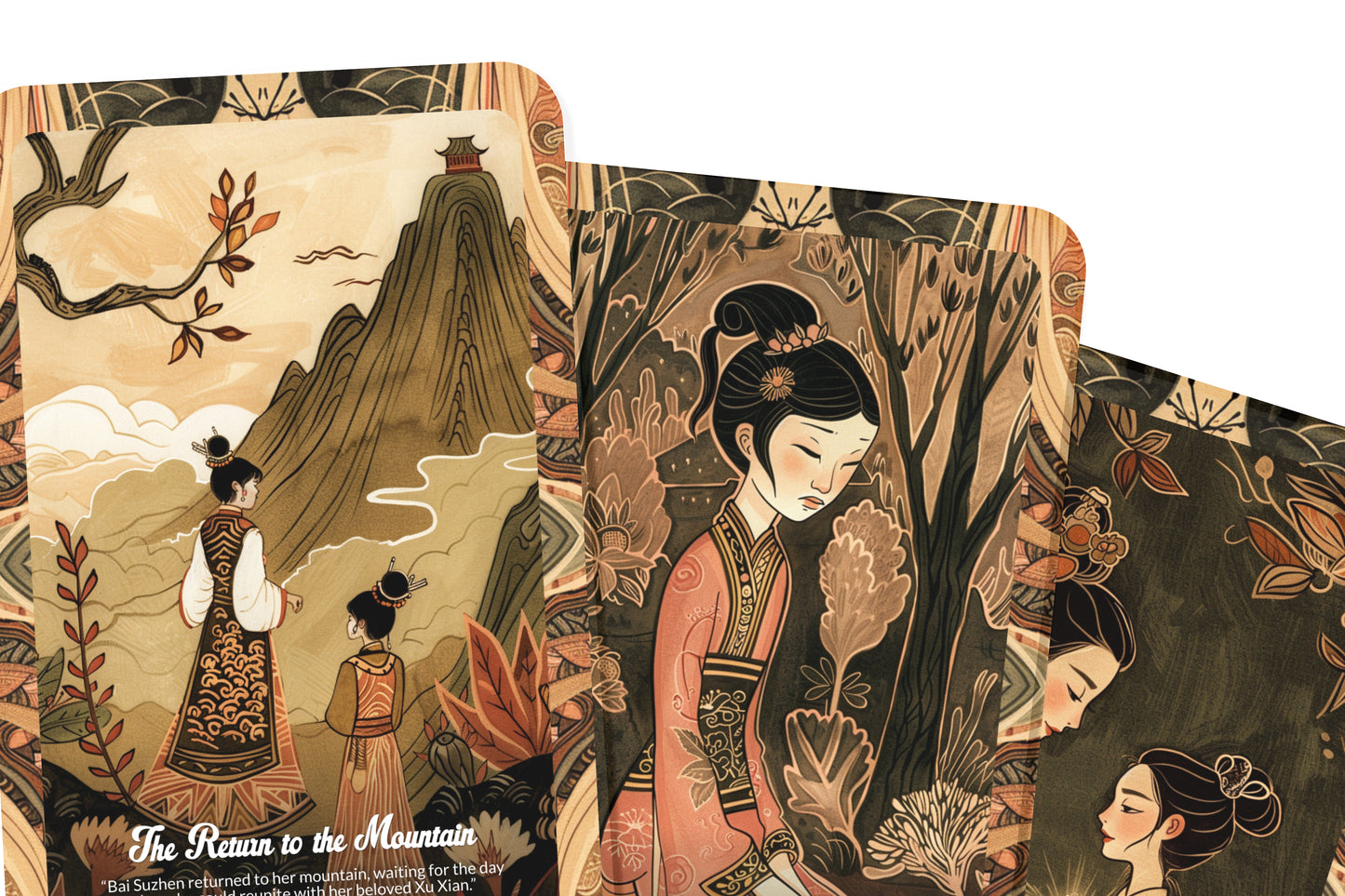 The Legend of the White Snake - 22 Oracle Cards - Explore Love, Transformation, and Spiritual Mysteries