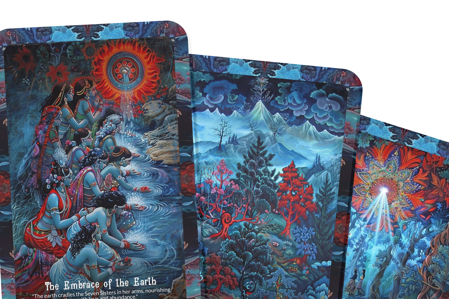 Seven Sisters’ Embrace Oracle: Connect with the celestial wisdom of the Seven Sisters with this 22-card deck, guiding you on a journey of self-love and spiritual growth.