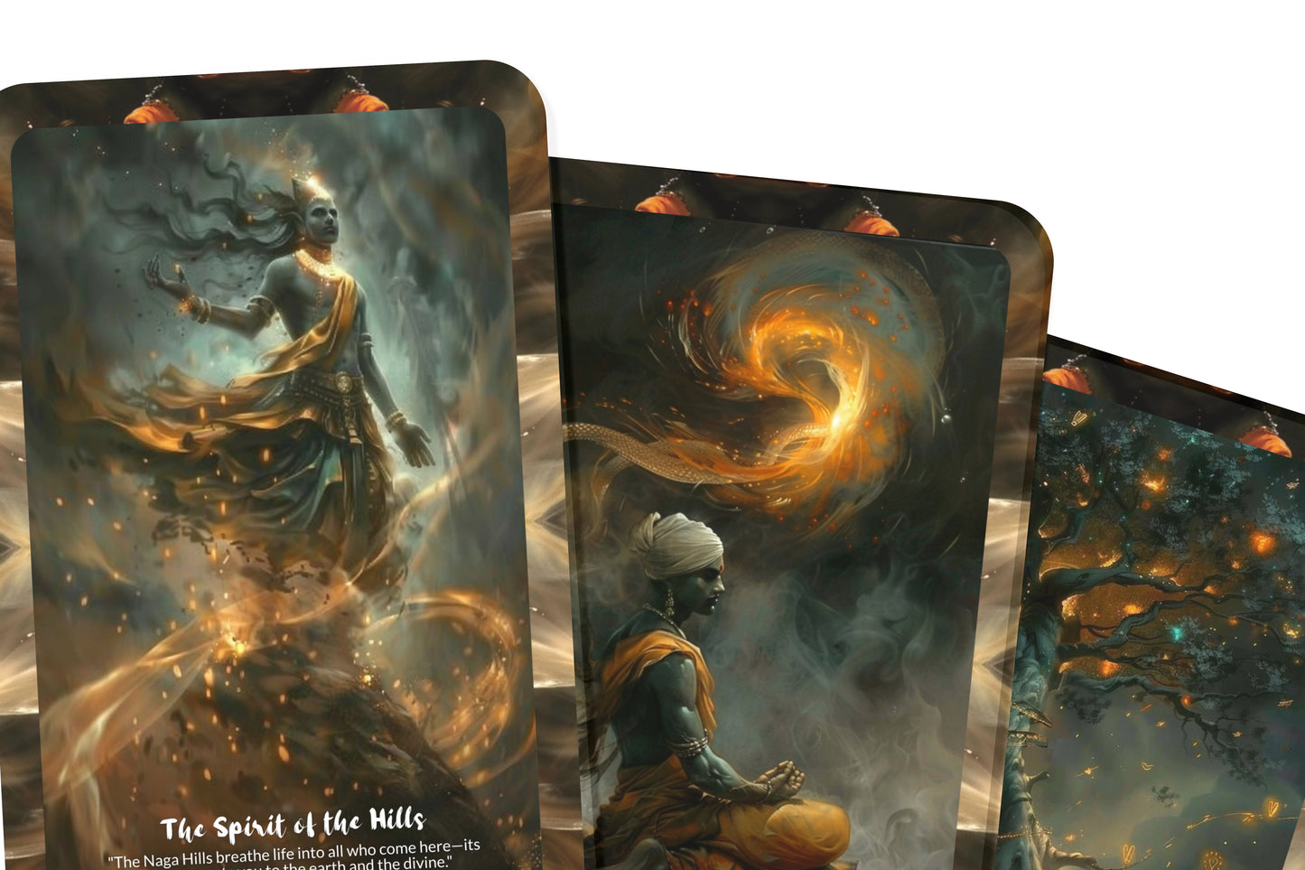 The Mystic Naga Hills Oracle – A Sacred Geography Divination Deck – 22 Oracle Cards – North East India’s Spirit Realm