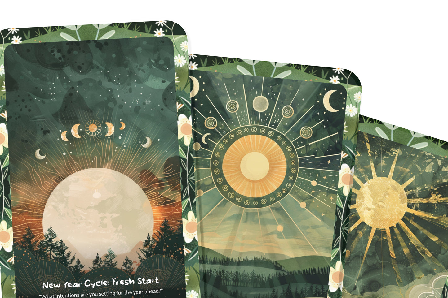 Cycles & Rhythms Insight Cards – Flow With Life’s Seasons – Align With Natural Energy Patterns 22-Card Deck