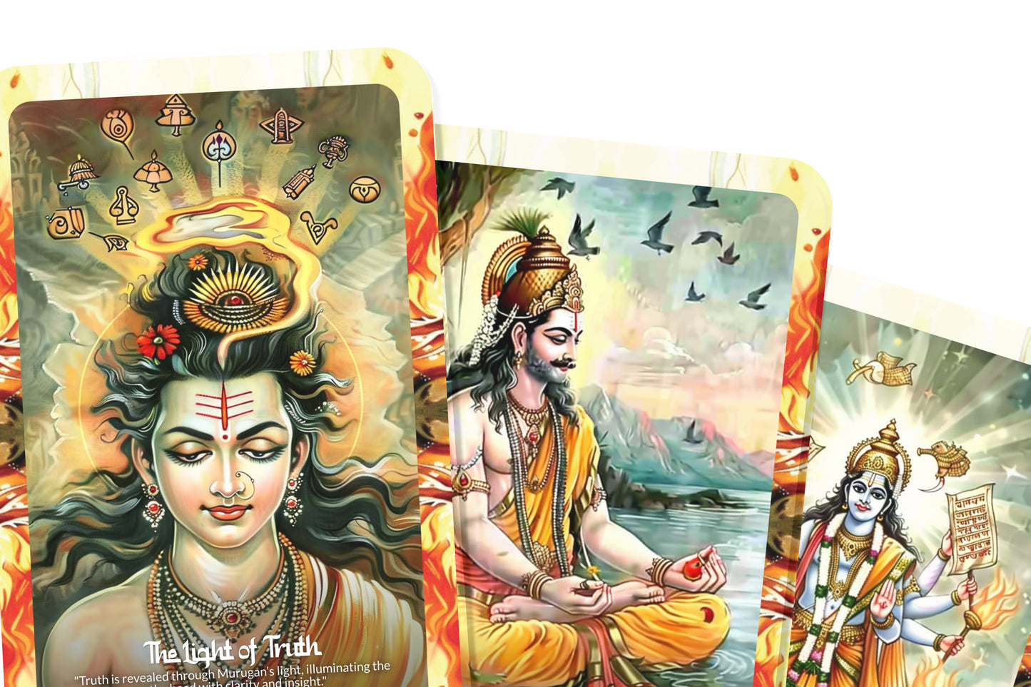Sundara Murugan Oracle: Embark on a journey of spiritual growth and self-discovery with this 22-card deck, inspired by the divine wisdom of Sundara Murugan.
