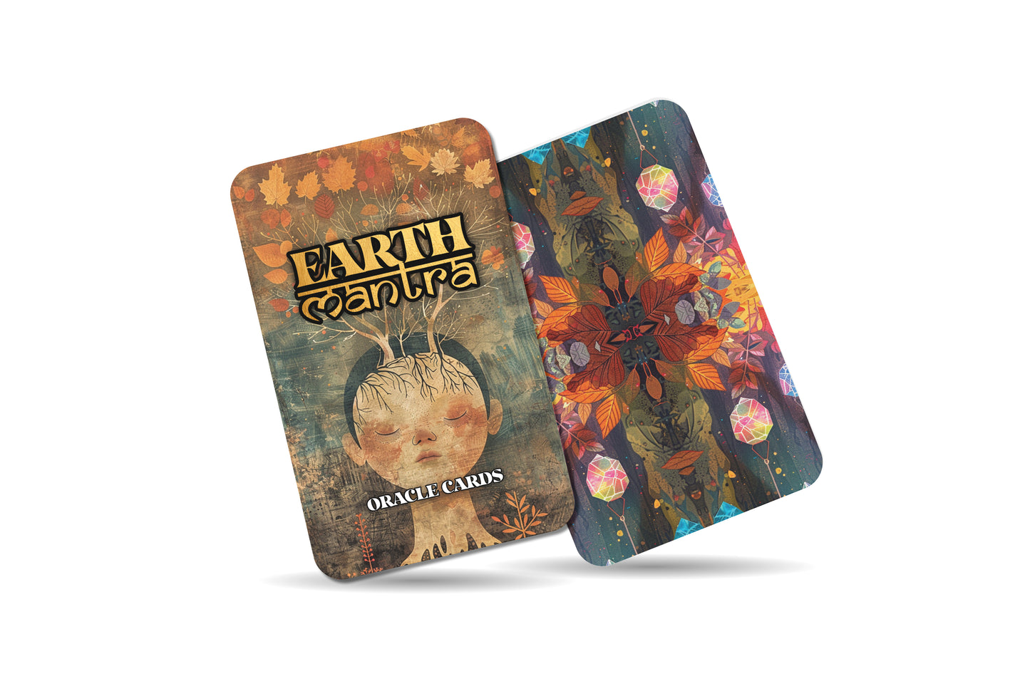 Earth Mantra – An Elemental Forces Oracle Deck – 22 Oracle Cards – Grounding in Gaia’s Embrace
