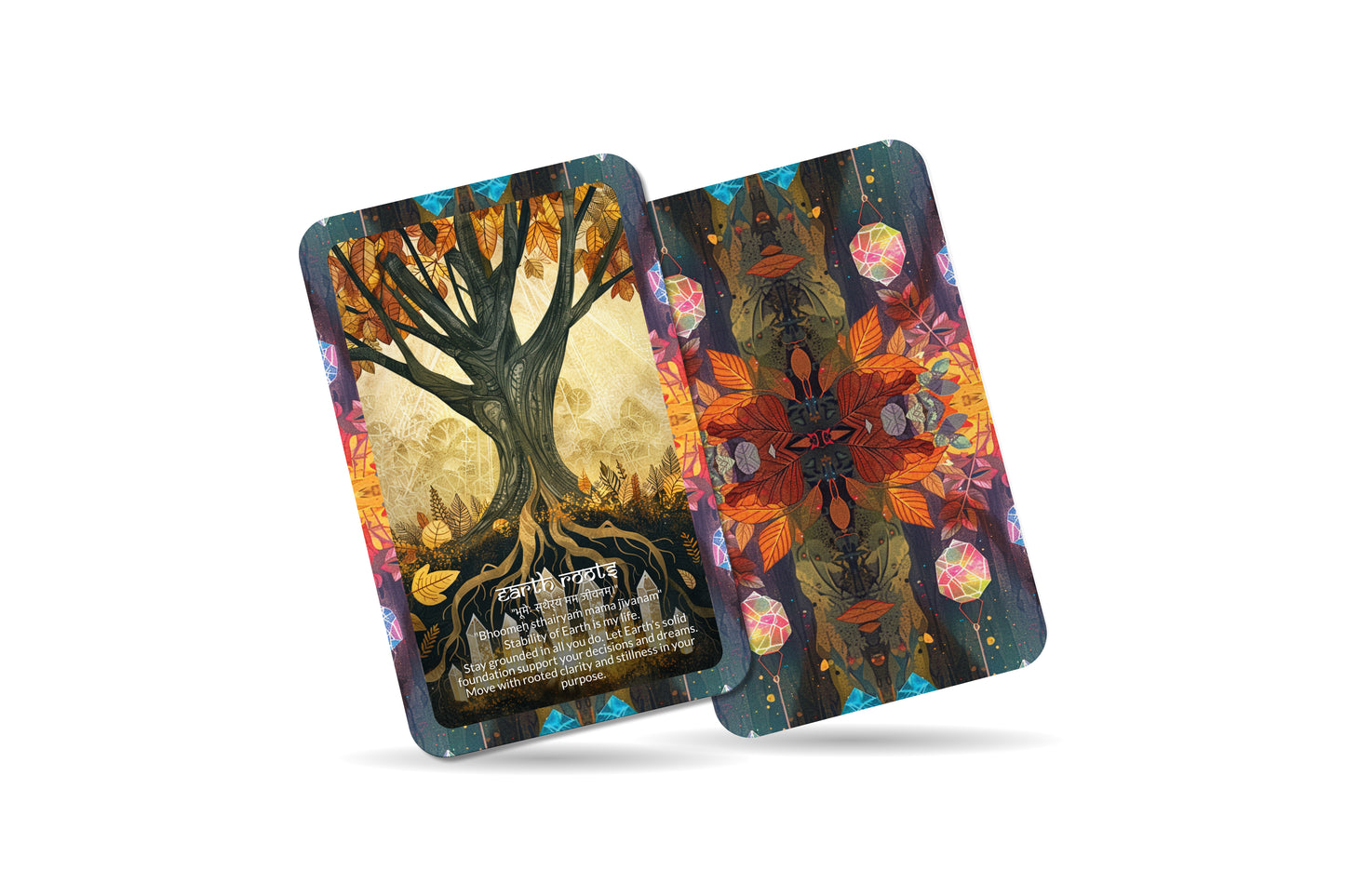 Earth Mantra – An Elemental Forces Oracle Deck – 22 Oracle Cards – Grounding in Gaia’s Embrace