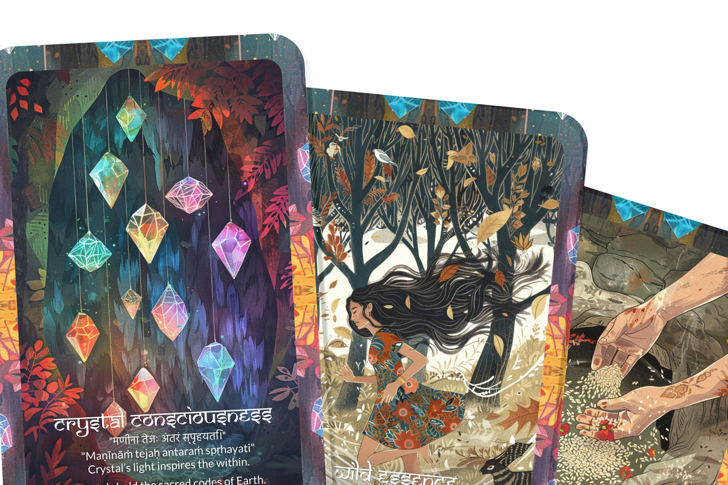 Earth Mantra – An Elemental Forces Oracle Deck – 22 Oracle Cards – Grounding in Gaia’s Embrace