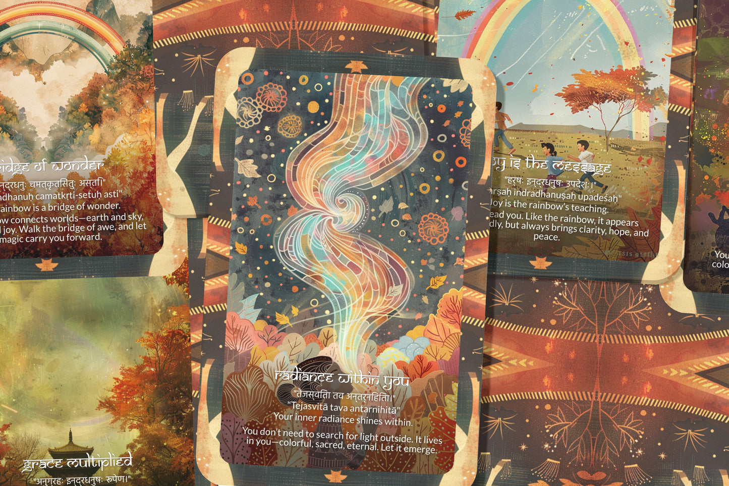 Rainbow Mantra – A Light Spectrum Oracle Deck – 22 Oracle Cards – Bridging the Chakras and Spirit