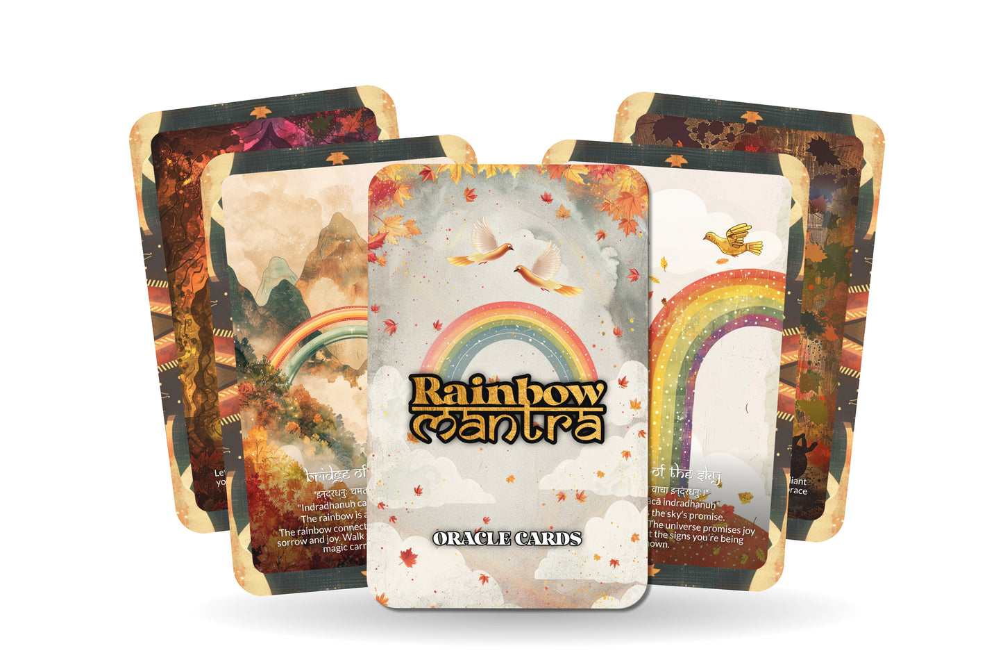 Rainbow Mantra – A Light Spectrum Oracle Deck – 22 Oracle Cards – Bridging the Chakras and Spirit