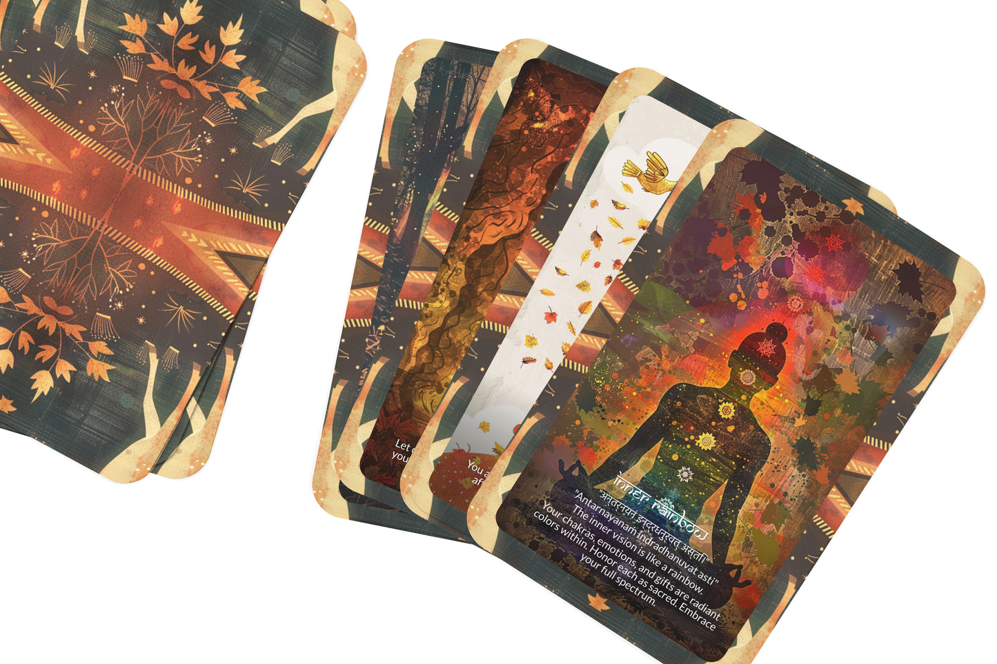 Rainbow Mantra – A Light Spectrum Oracle Deck – 22 Oracle Cards – Bridging the Chakras and Spirit