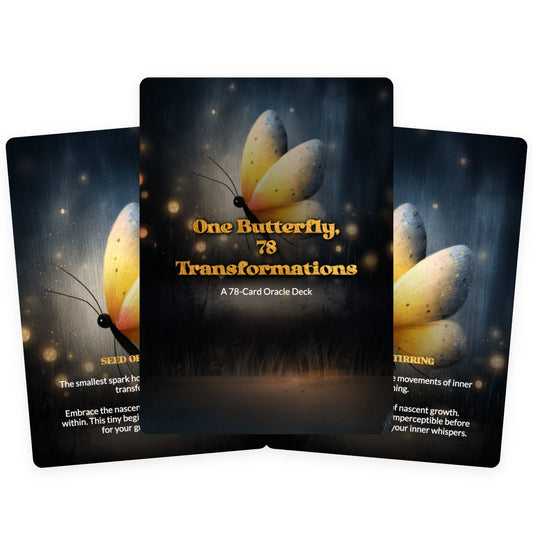 One Butterfly, 78 Transformations - Oracle Cards