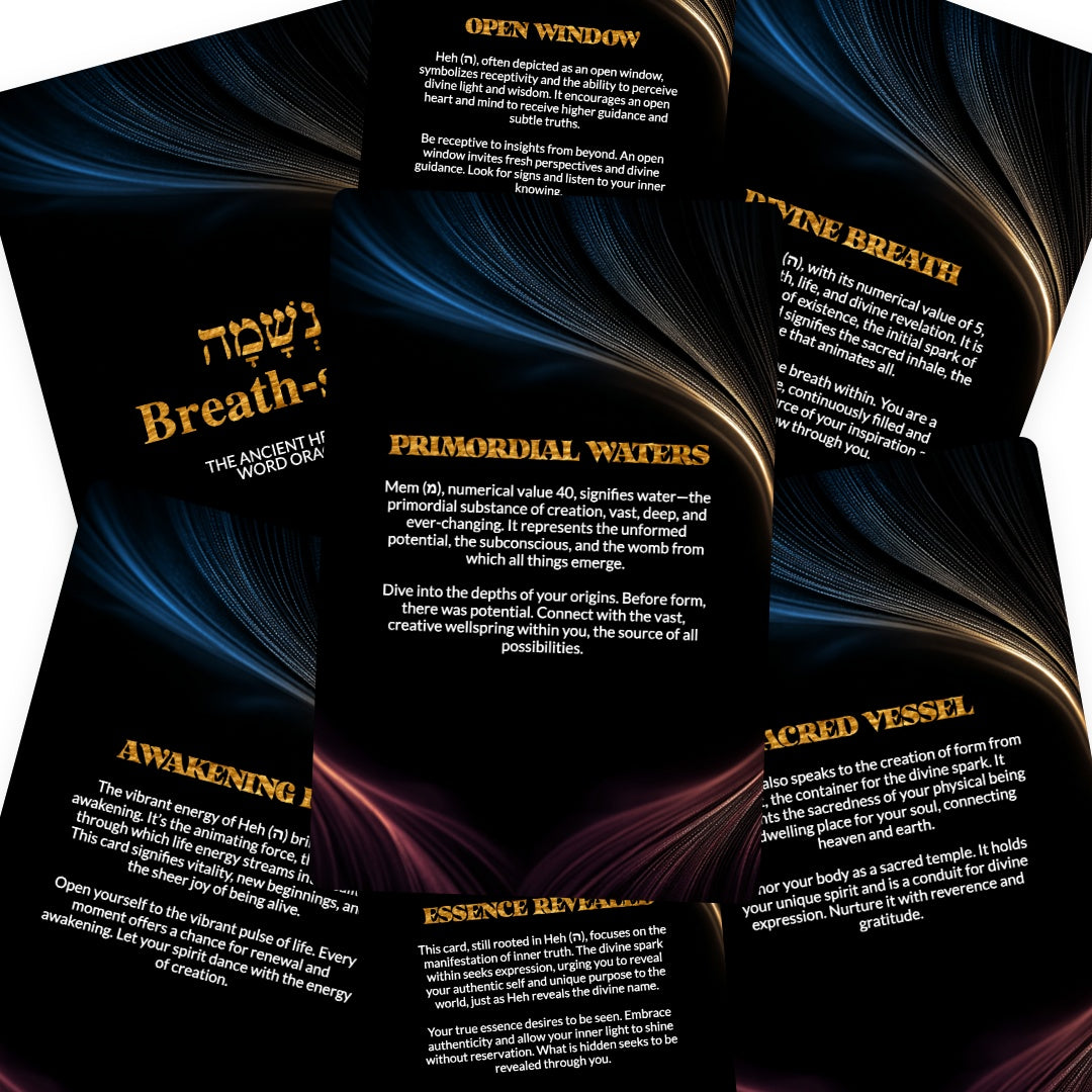 Neshama / Breath-soul - The Ancient Hebrew  Word Oracle