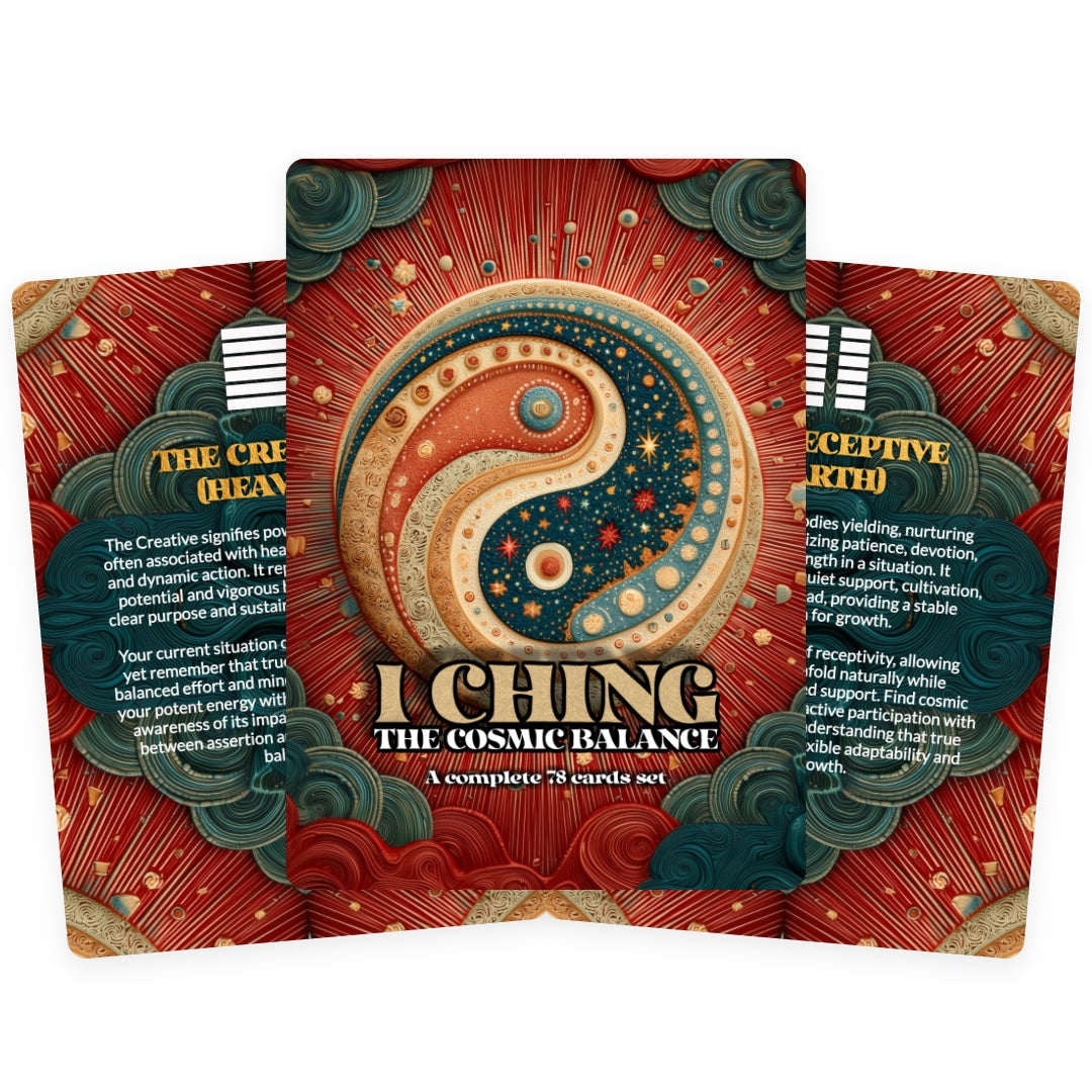 I Ching The Cosmic Balance - A complete 78 cards set