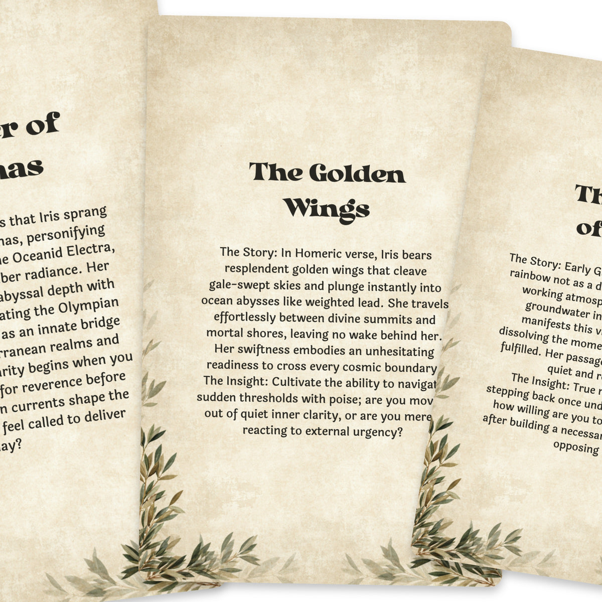 The Oracle of Iris – Greek Rainbow Goddess Oracle Cards, 22-Card Mythology Deck — arrangement 4