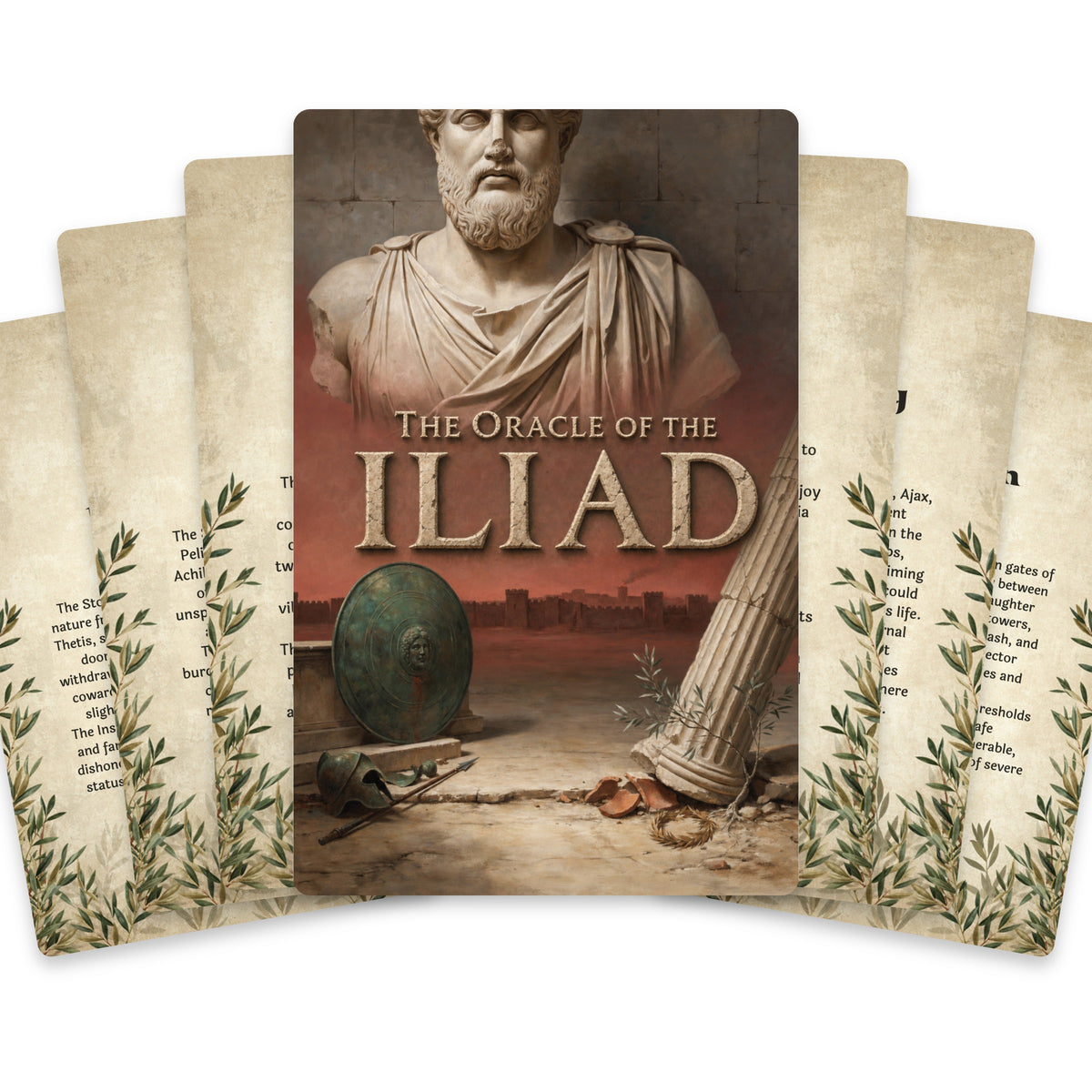 The Oracle of the Iliad – Trojan War and Greek Mythology Oracle Cards, 22-Card Mythology Deck — arrangement 1