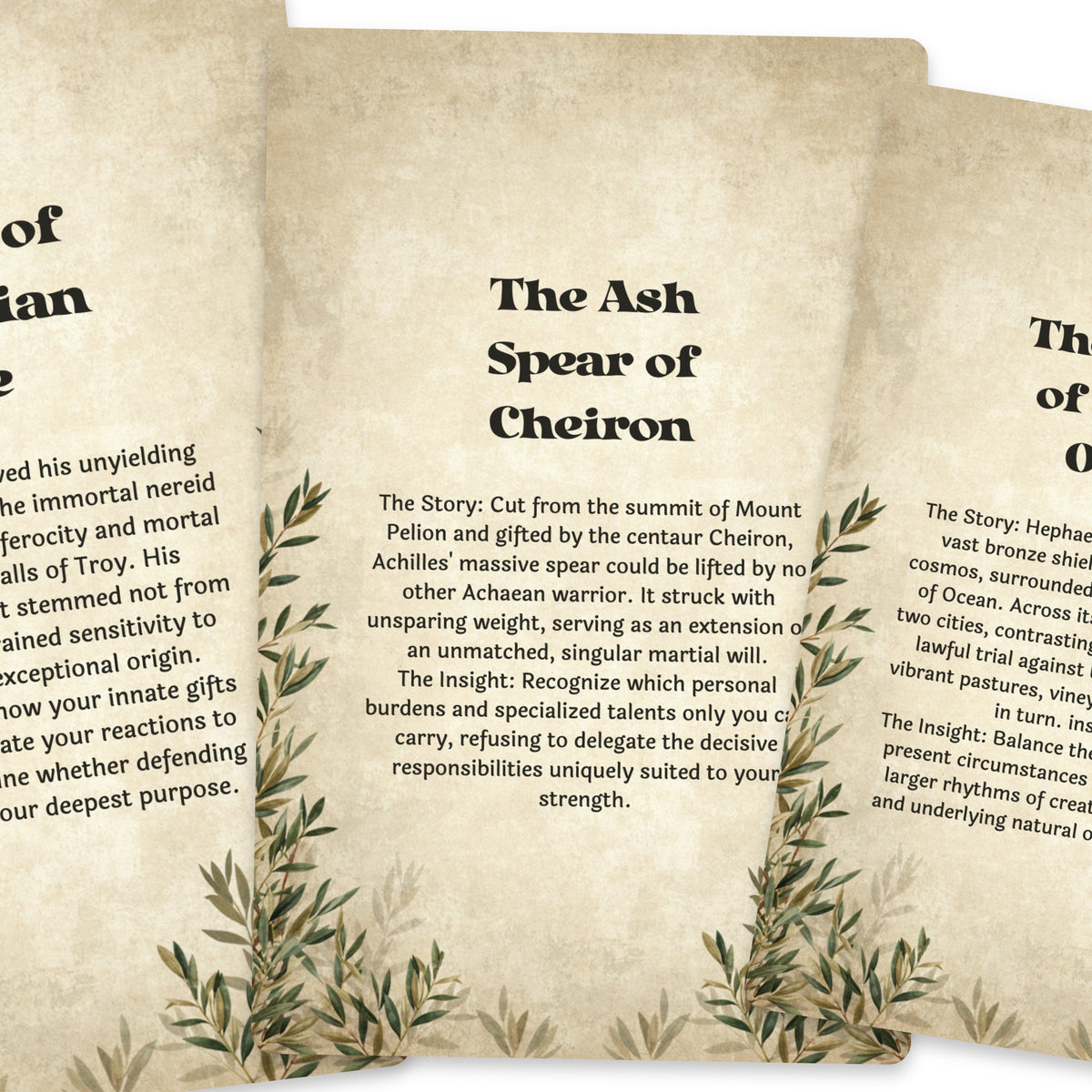 The Oracle of the Iliad – Trojan War and Greek Mythology Oracle Cards, 22-Card Mythology Deck — arrangement 4