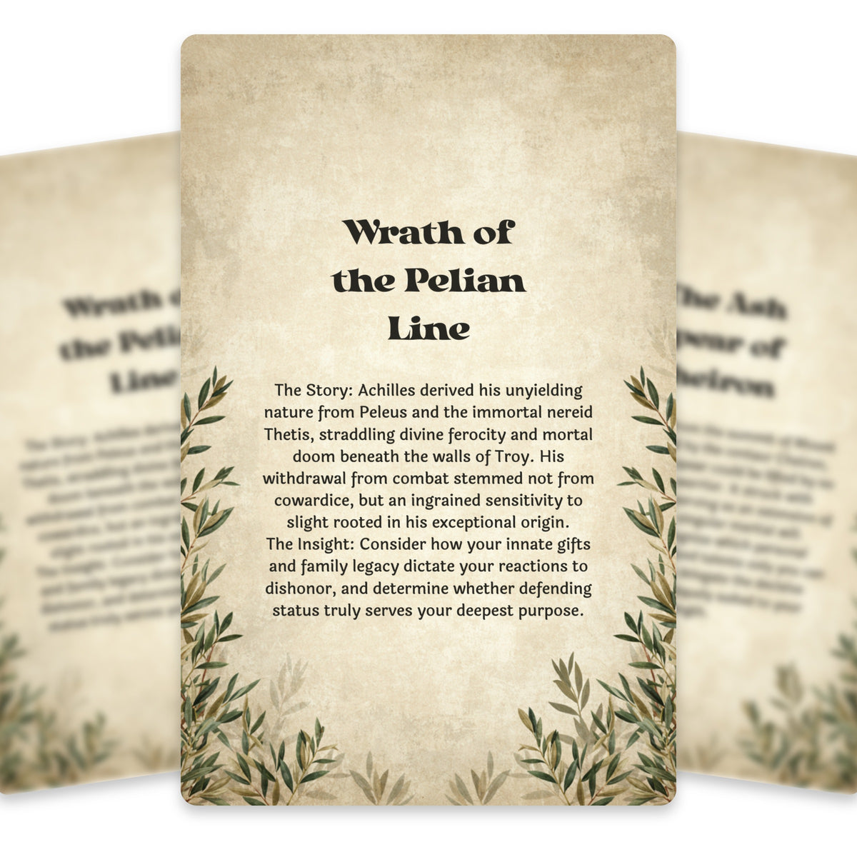 The Oracle of the Iliad – Trojan War and Greek Mythology Oracle Cards, 22-Card Mythology Deck — arrangement 5