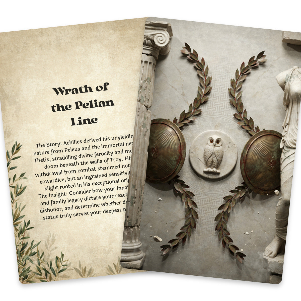 The Oracle of the Iliad – Trojan War and Greek Mythology Oracle Cards, 22-Card Mythology Deck — arrangement 7
