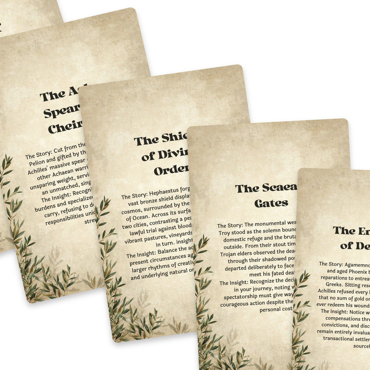 The Oracle of the Iliad – Trojan War and Greek Mythology Oracle Cards, 22-Card Mythology Deck — arrangement 8