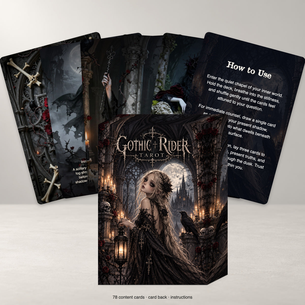 Gothic Rider Tarot — arrangement 4