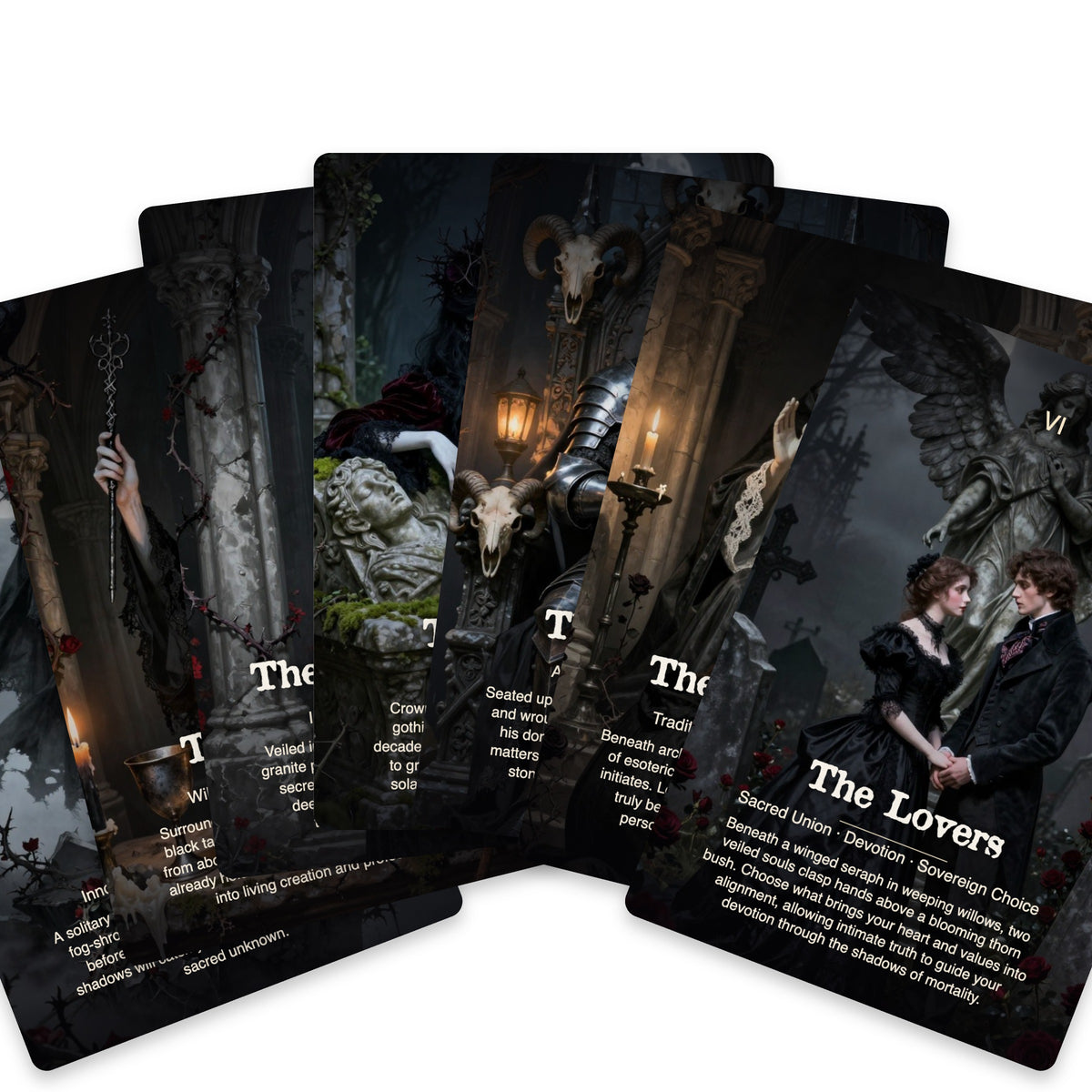 Gothic Rider Tarot — arrangement 9