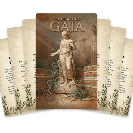 The Oracle of Gaia – Greek Earth Goddess Oracle Cards, 22-Card Mythology Deck — arrangement 1