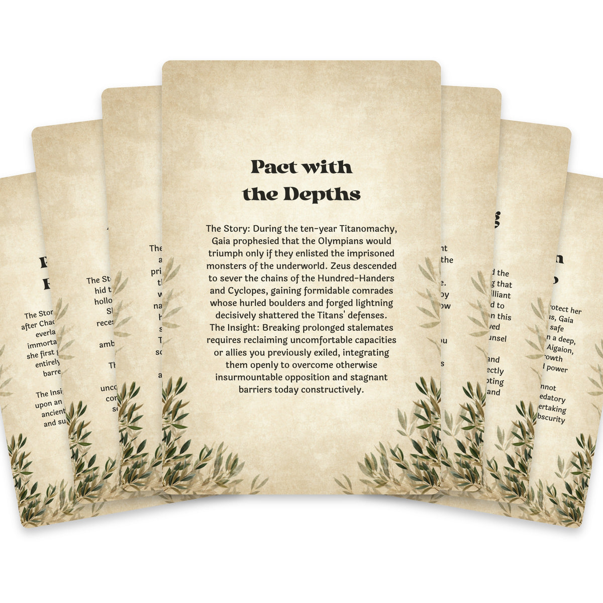 The Oracle of Gaia – Greek Earth Goddess Oracle Cards, 22-Card Mythology Deck — arrangement 2