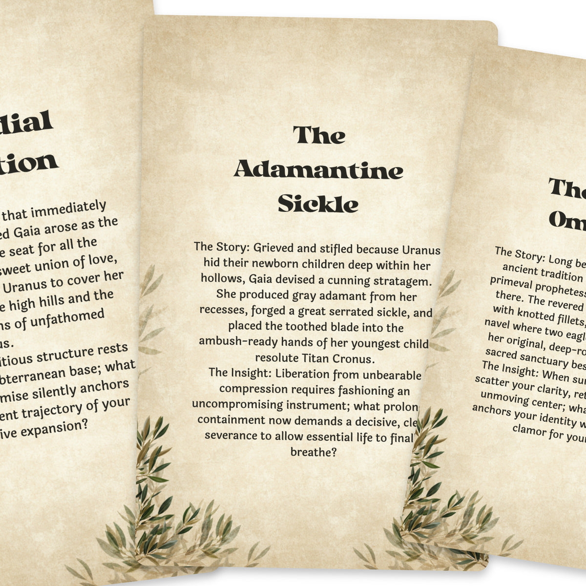 The Oracle of Gaia – Greek Earth Goddess Oracle Cards, 22-Card Mythology Deck — arrangement 4