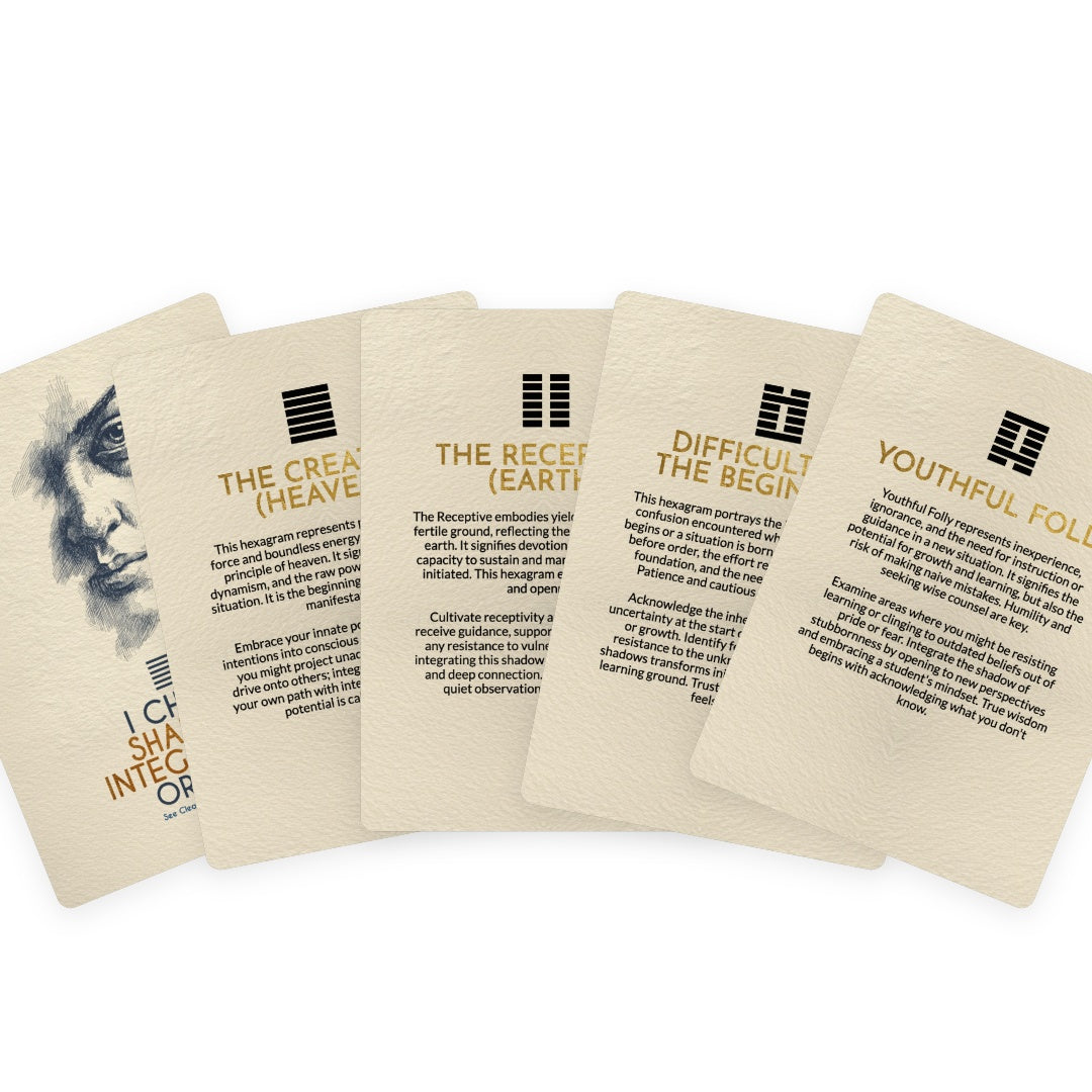 I Ching Shadow Integration Oracle - 78 Card Oracle Deck