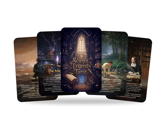 Science Legends Tarot — arrangement 1
