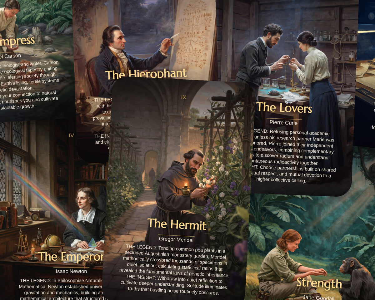 Science Legends Tarot — arrangement 2