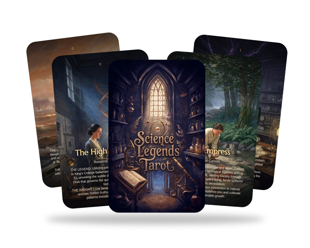 Science Legends Tarot — arrangement 5