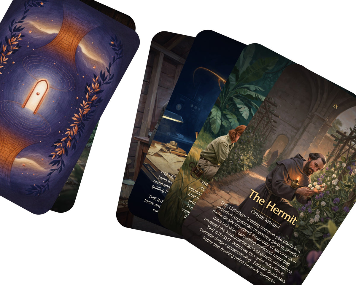 Science Legends Tarot — arrangement 6