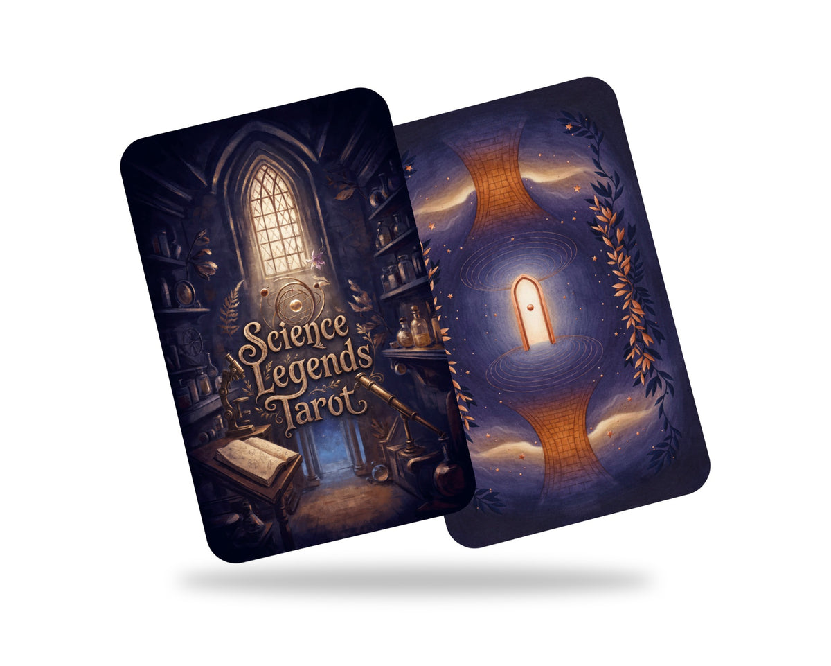Science Legends Tarot — arrangement 7
