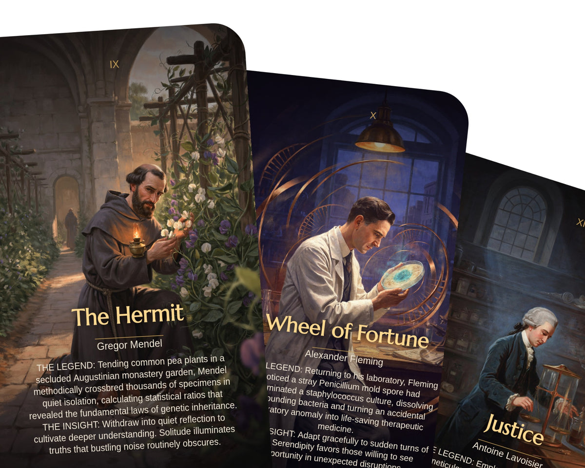 Science Legends Tarot — arrangement 8