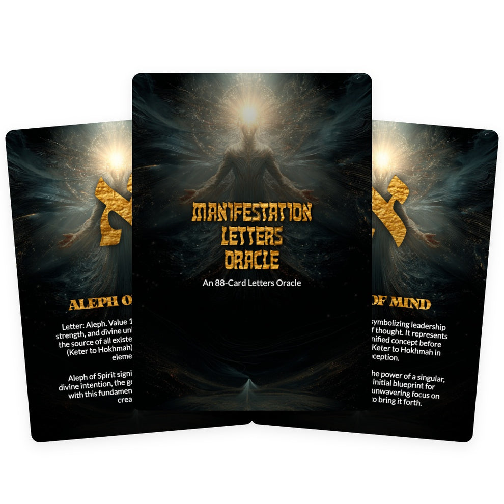 Oracle Letters Manifestation Letters Oracle - 88 Sacred Cards – Ibiza Tarot