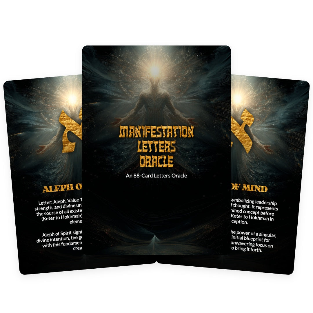 Manifestation Letters Oracle - 88 Cards Deck