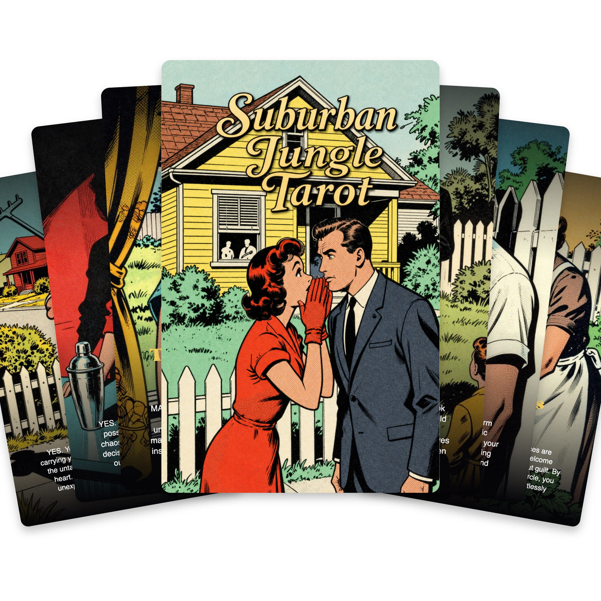Suburban Jungle Tarot — arrangement 1