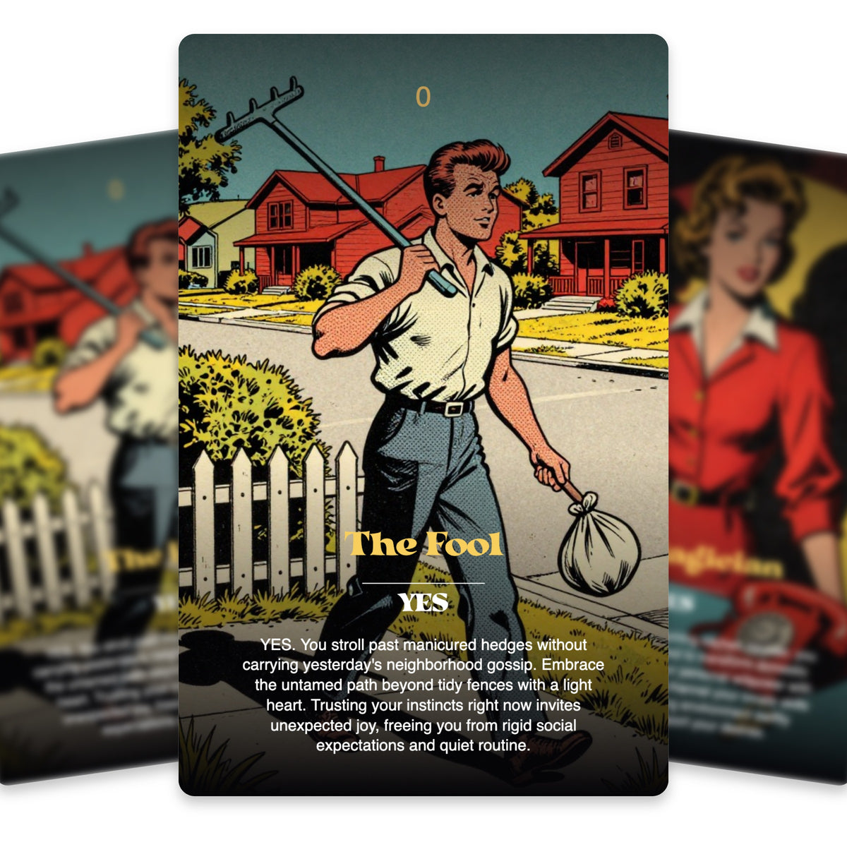 Suburban Jungle Tarot — arrangement 5