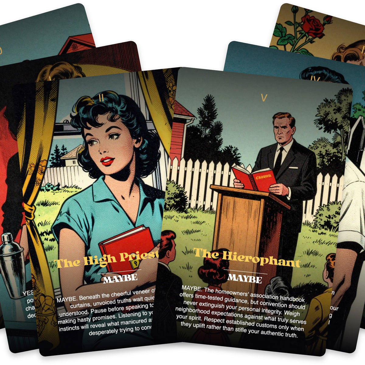 Suburban Jungle Tarot — arrangement 6