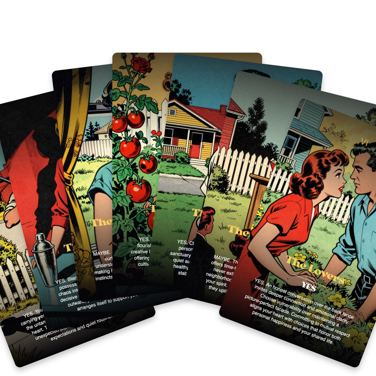 Suburban Jungle Tarot — arrangement 9