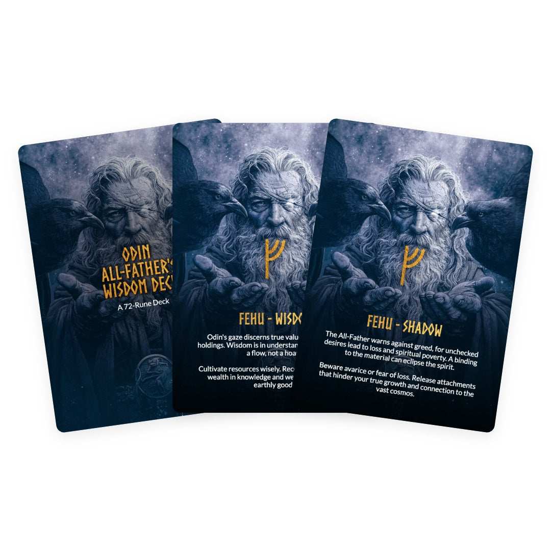 Odin: All-Father's Wisdom Deck - 72 Runes