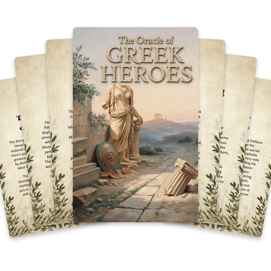 The Oracle of Greek Heroes – Ancient Greek Heroes Oracle Cards, 22-Card Mythology Deck — arrangement 1