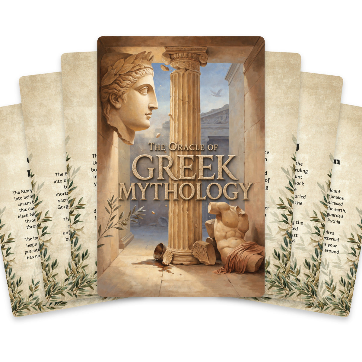 The Oracle of Greek Mythology – Gods, Heroes and Legends Oracle Cards, 22-Card Mythology Deck — arrangement 1