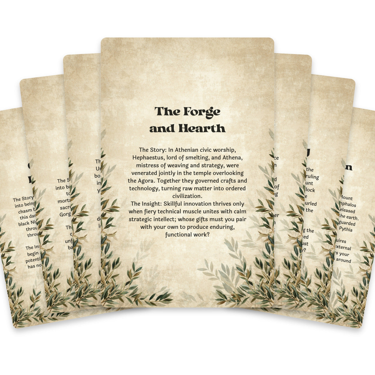The Oracle of Greek Mythology – Gods, Heroes and Legends Oracle Cards, 22-Card Mythology Deck — arrangement 2