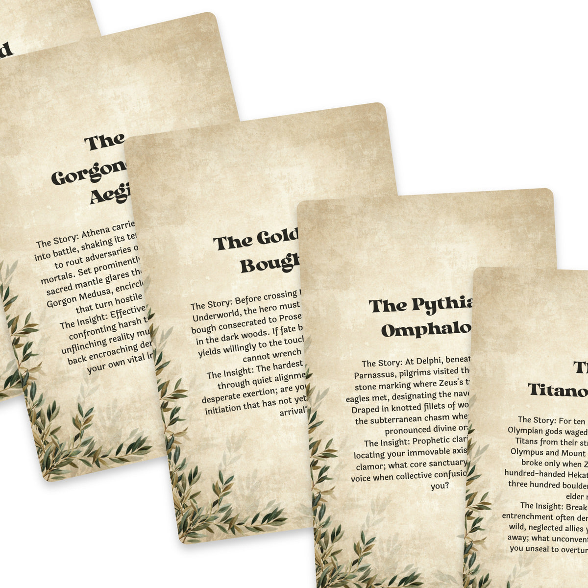 The Oracle of Greek Mythology – Gods, Heroes and Legends Oracle Cards, 22-Card Mythology Deck — arrangement 8
