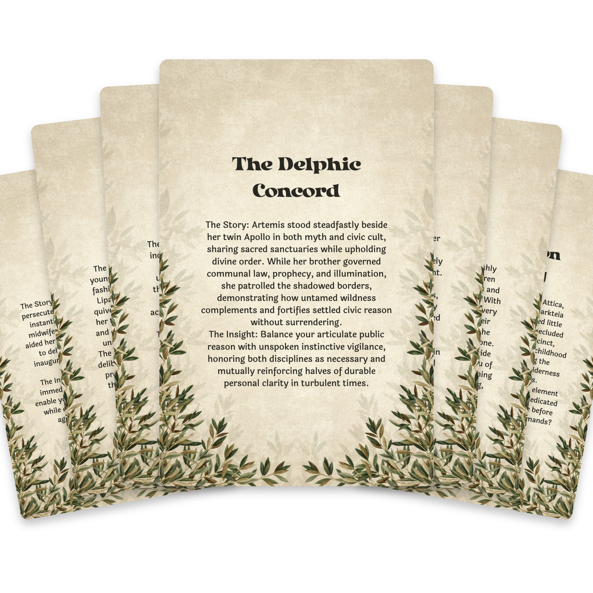 The Oracle of Artemis – Greek Goddess of the Hunt Oracle Cards, 22-Card Mythology Deck — arrangement 2