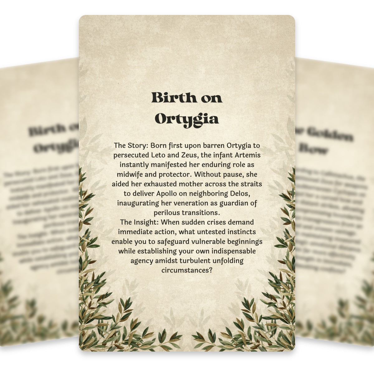 The Oracle of Artemis – Greek Goddess of the Hunt Oracle Cards, 22-Card Mythology Deck — arrangement 5