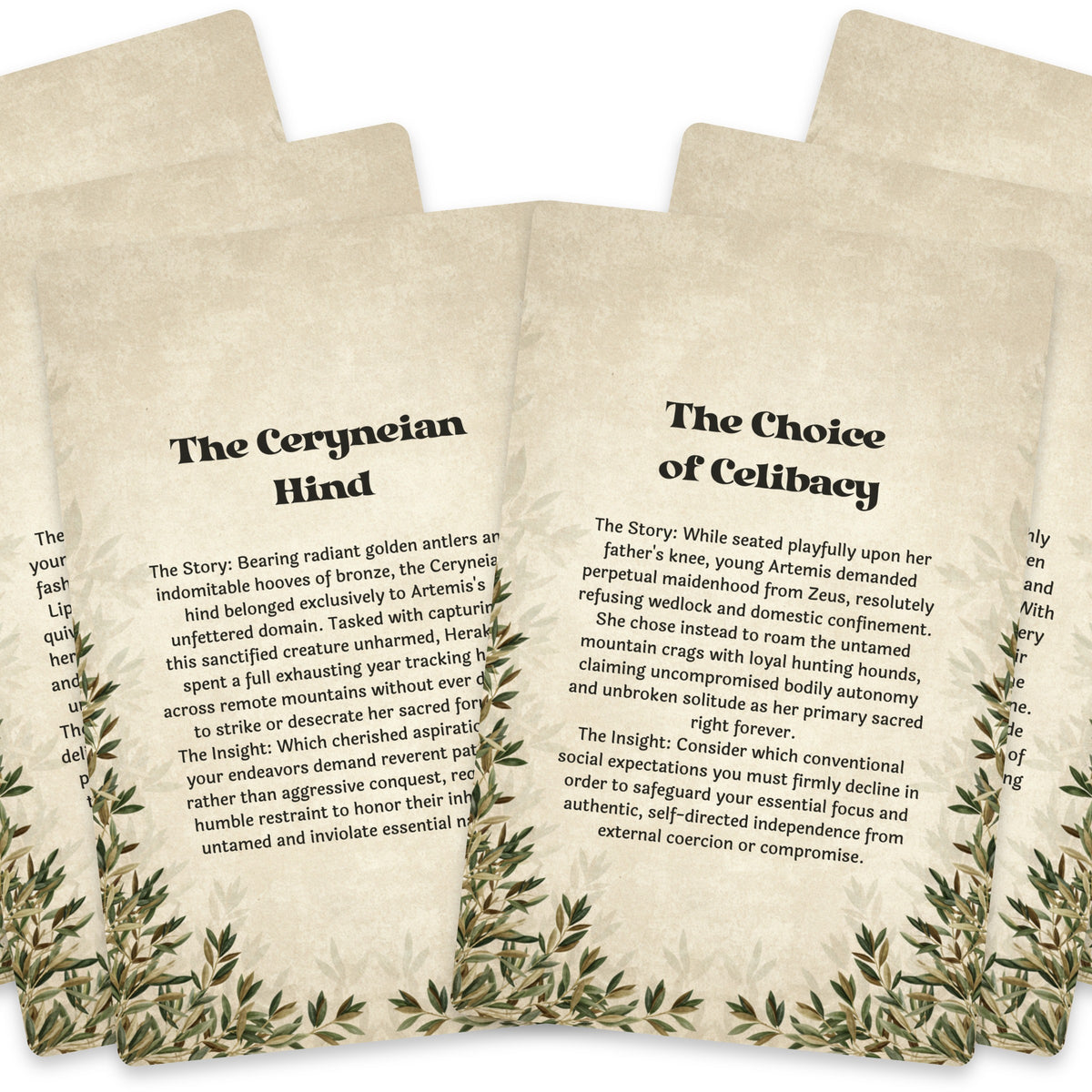 The Oracle of Artemis – Greek Goddess of the Hunt Oracle Cards, 22-Card Mythology Deck — arrangement 6