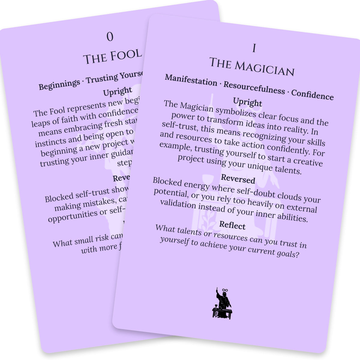 The Tarot of Self-Trust — For Beginners — arrangement 10
