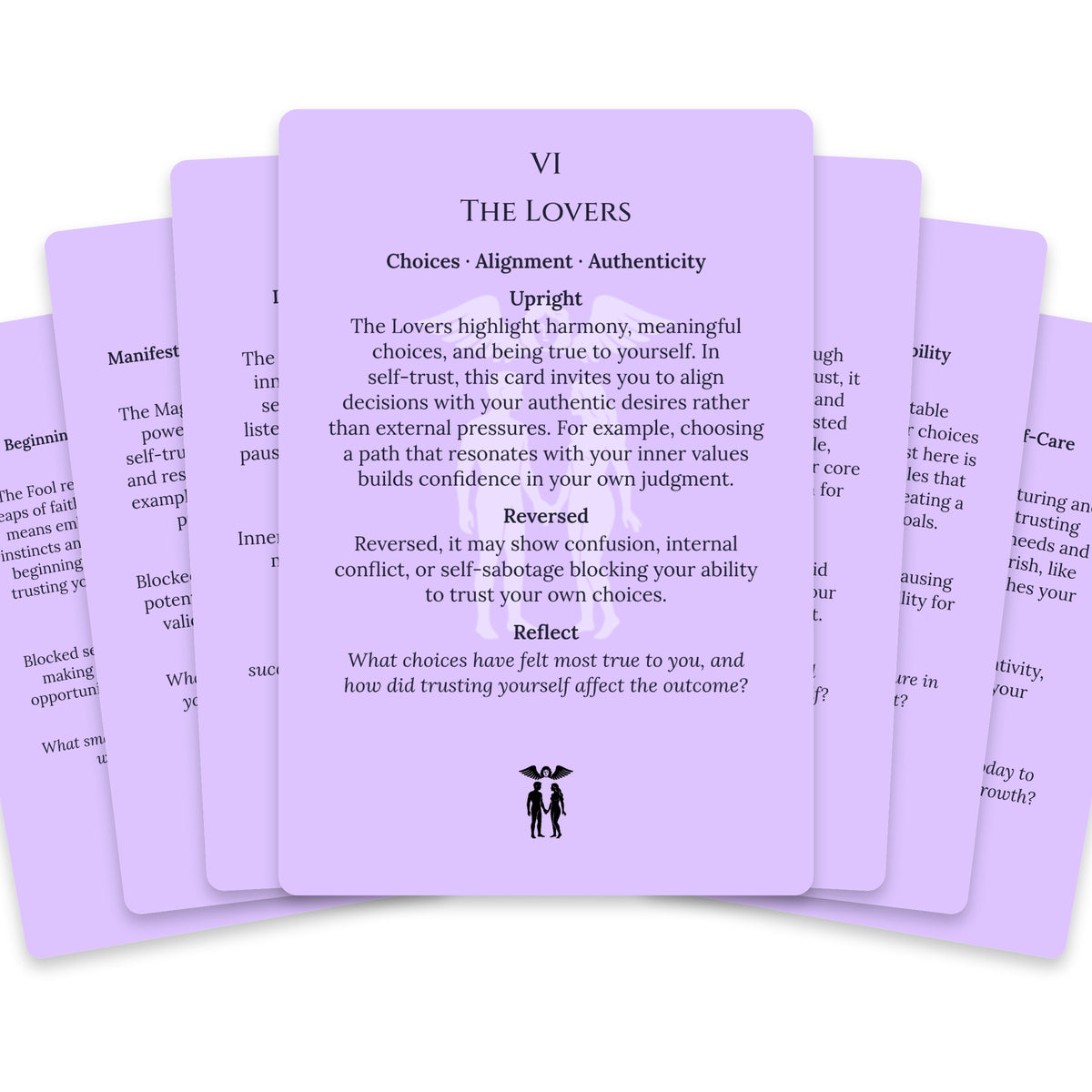 The Tarot of Self-Trust — For Beginners — arrangement 2