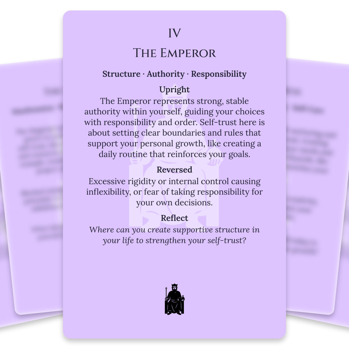 The Tarot of Self-Trust — For Beginners — arrangement 3