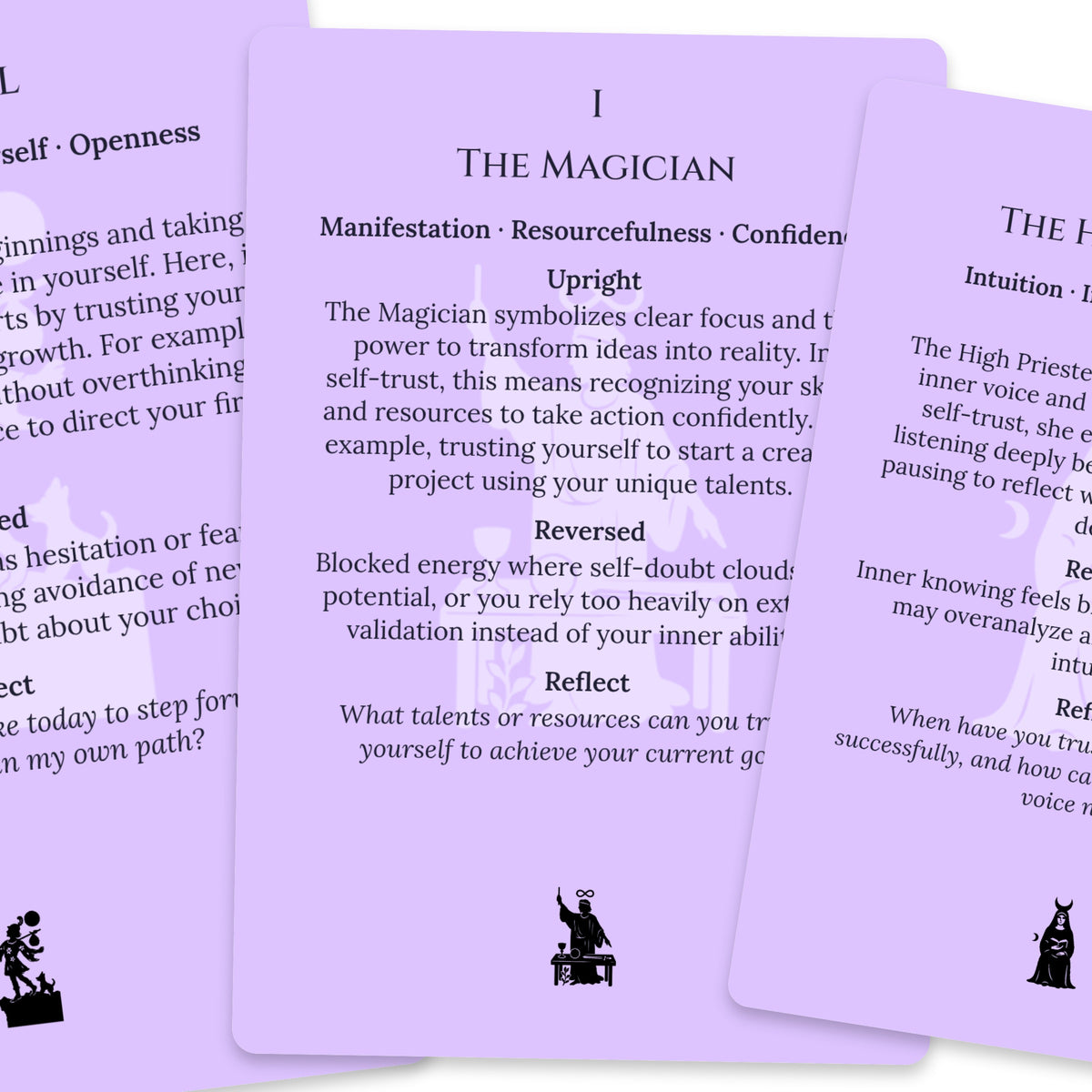 The Tarot of Self-Trust — For Beginners — arrangement 4
